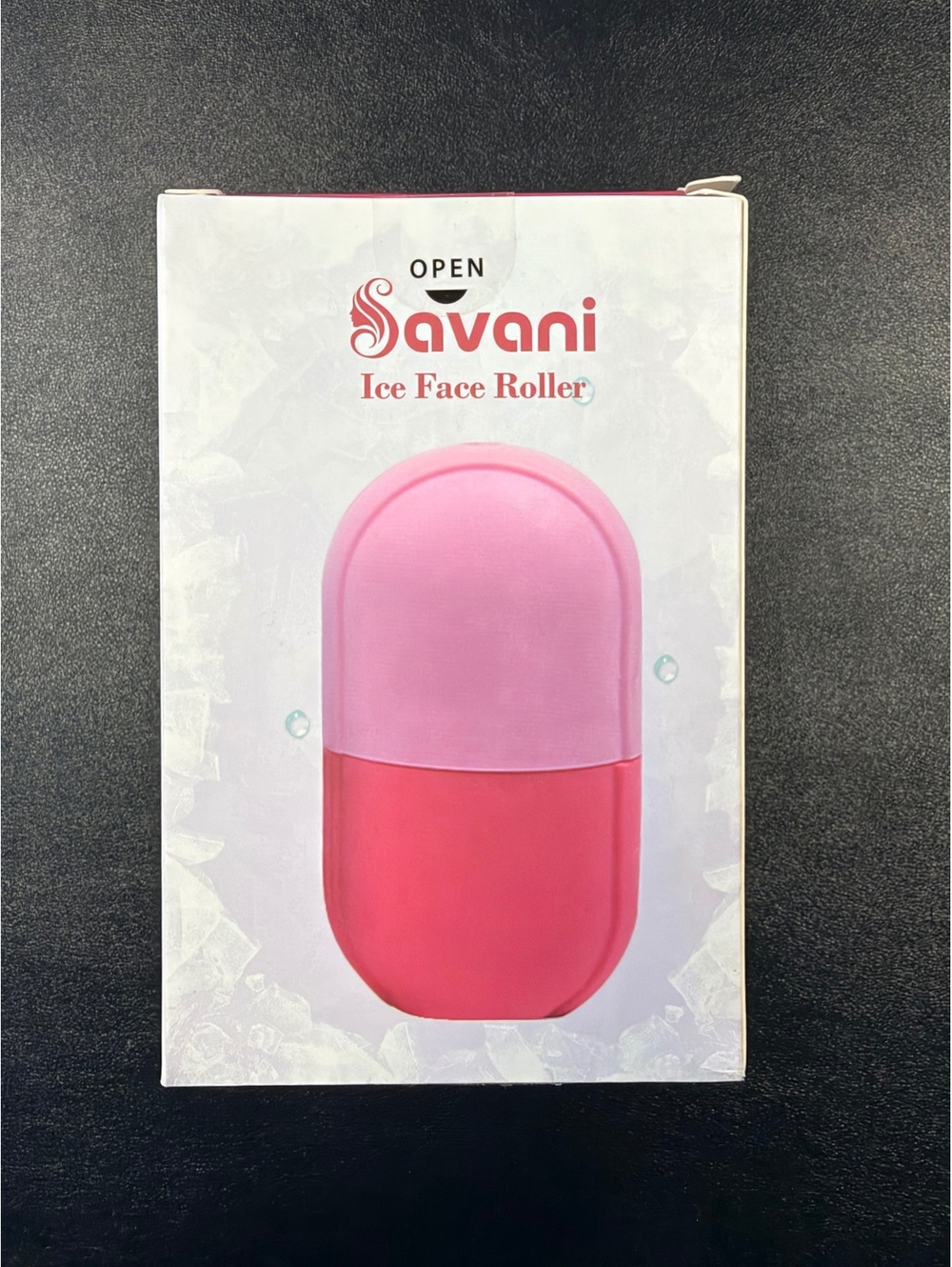 Savani Ice Face Roller - Pink Facial Ice Roller for Blood Circulation and Pore T
